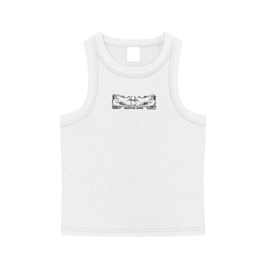 Serpentine White Tank Top